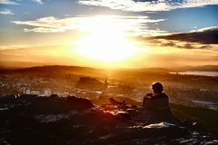 Sunset from Arthur's seat / Edinburgh